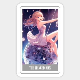 the hanged man - swiftie tarot card Sticker